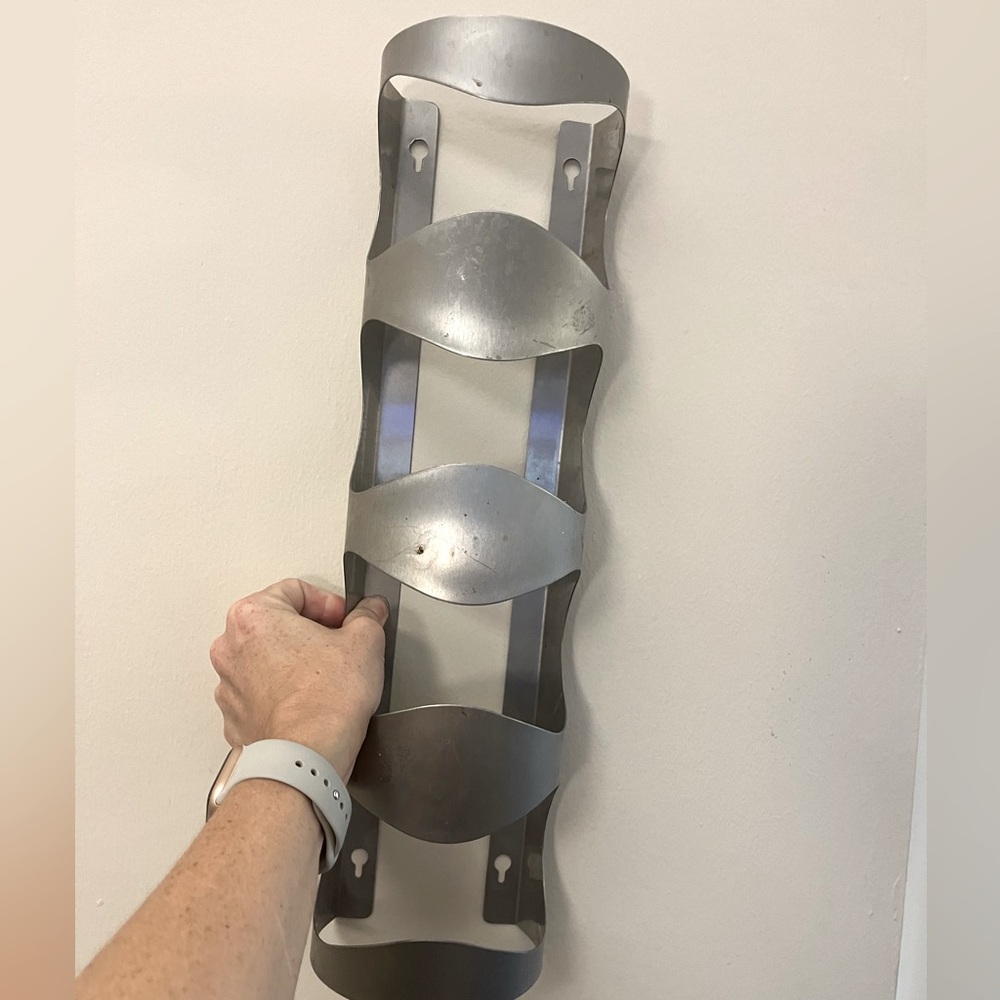 Cylindrical Wall Mount Wine Rack